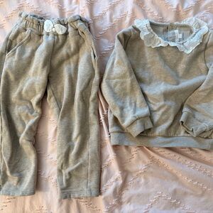 Chloe Gray Kids Sweatpants & Jogger Set